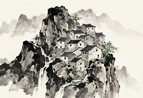 大汖古村：一个用生僻字命名的石头山上的立体村落