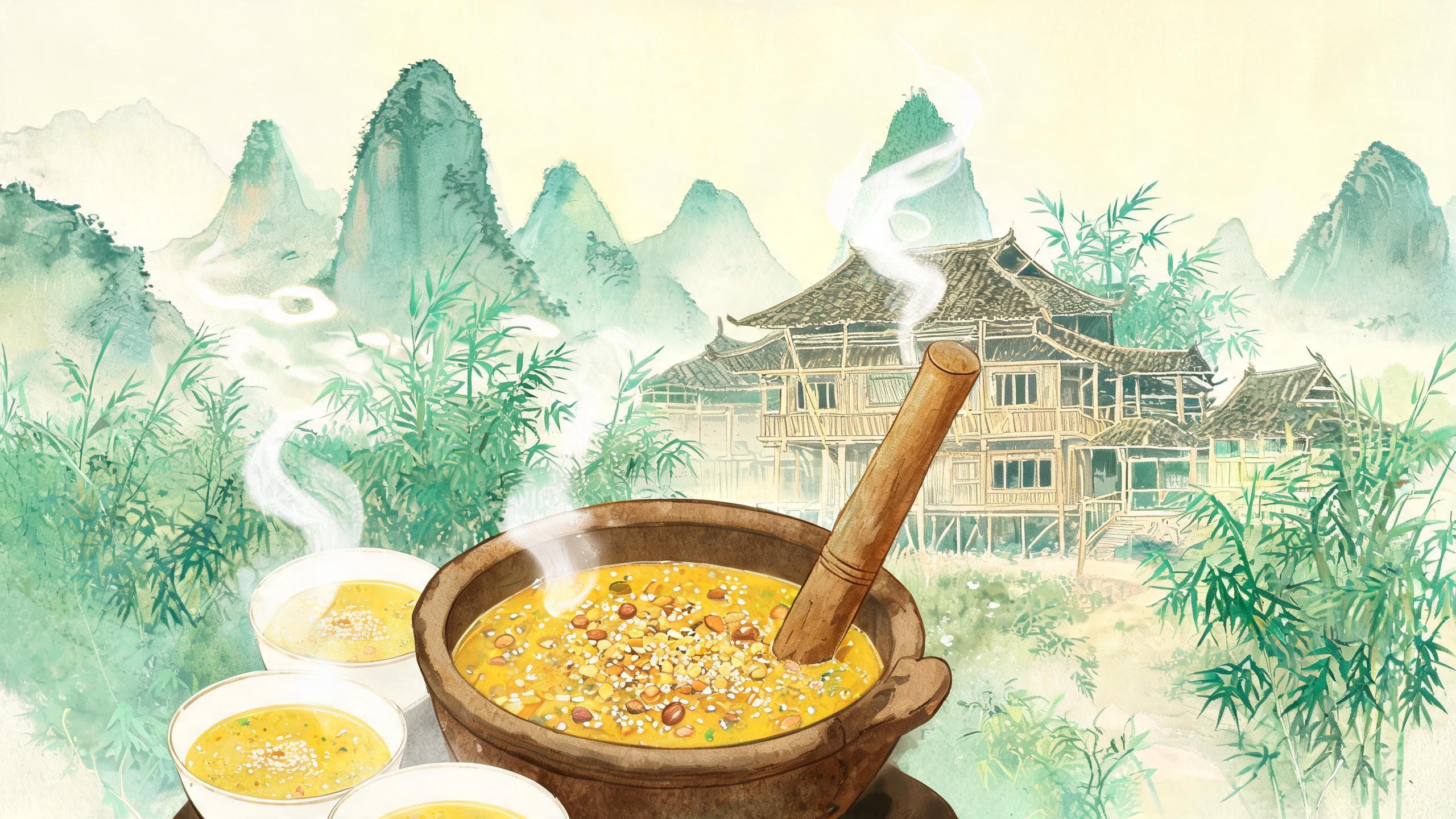 广西恭城·打油茶:一杯擂出来的茶,一口敬客的烟火气