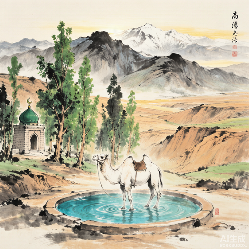 骆驼泉:撒拉族先祖从中亚牵白驼走来的青藏高原东缘清泉