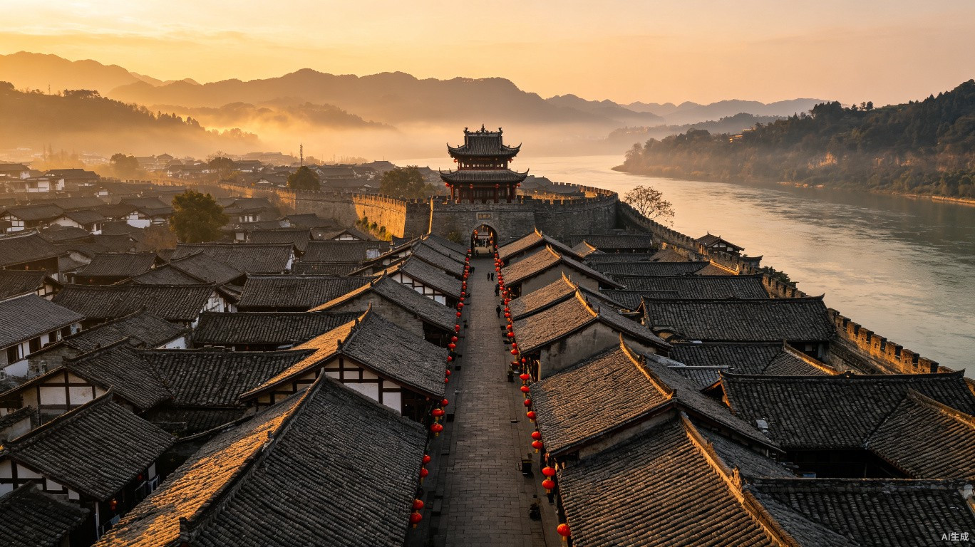 阆中：嘉陵江拐弯处，一座按照风水建造的古城