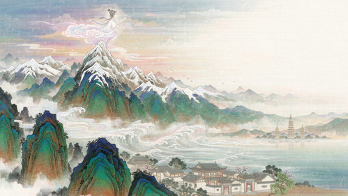 苍山玉局峰的望夫云:一朵白云升起,洱海为何必起大风
