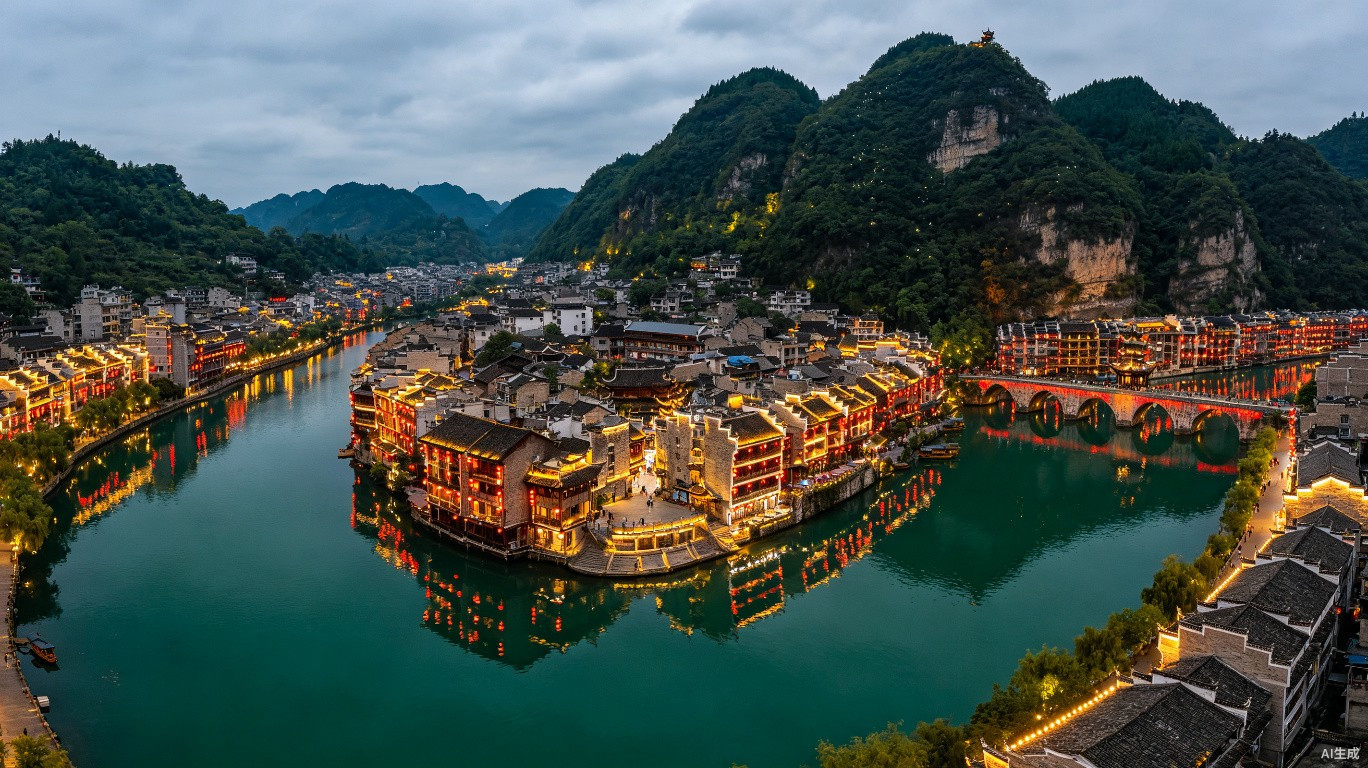 镇远古镇:舞阳河画出的太极古城