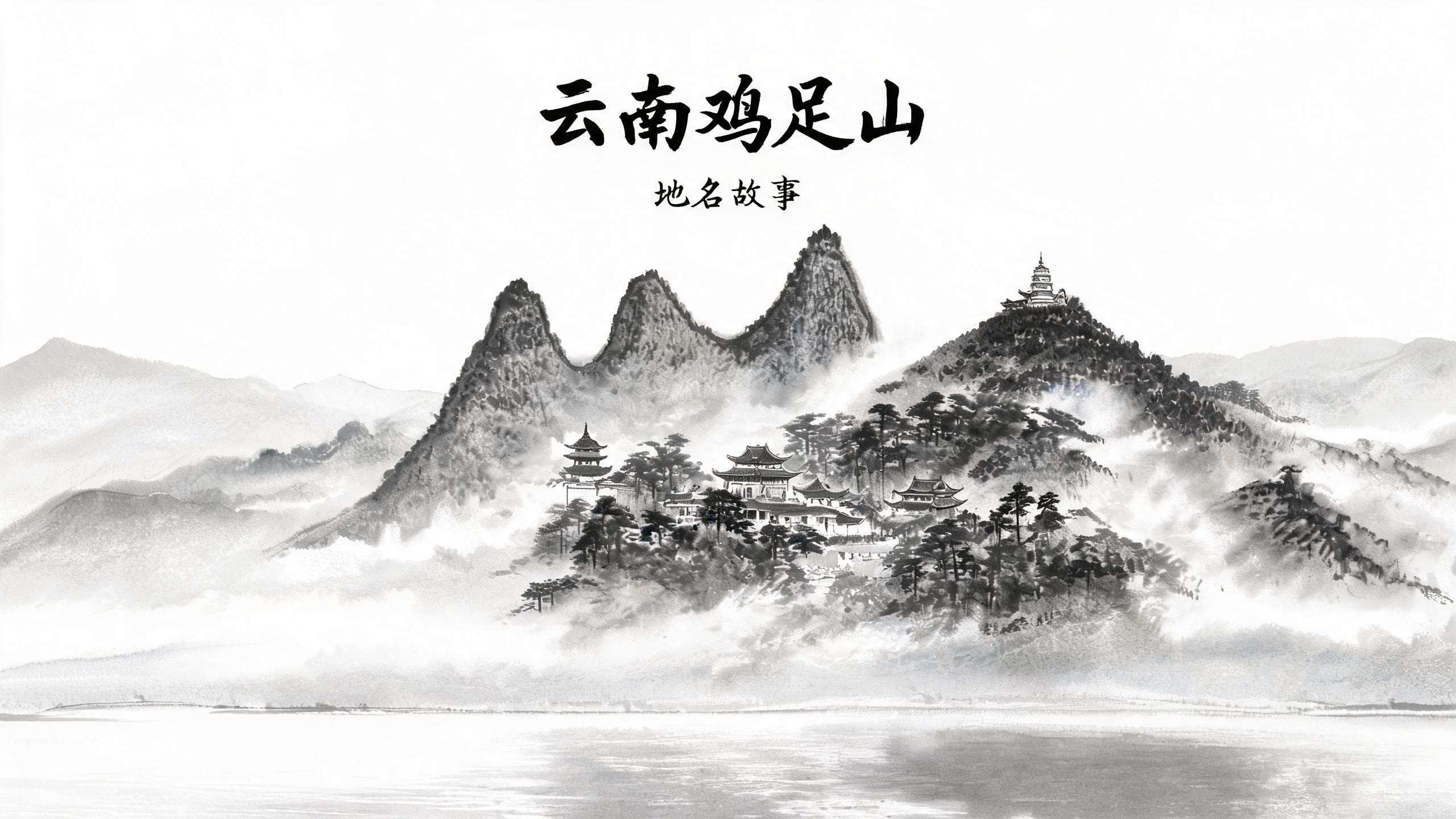 鸡足山：山形如鸡足，迦叶入定处