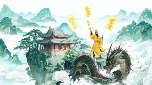 青城山天师洞:张道陵立约降魔,一纸符箓镇住山中的魔王