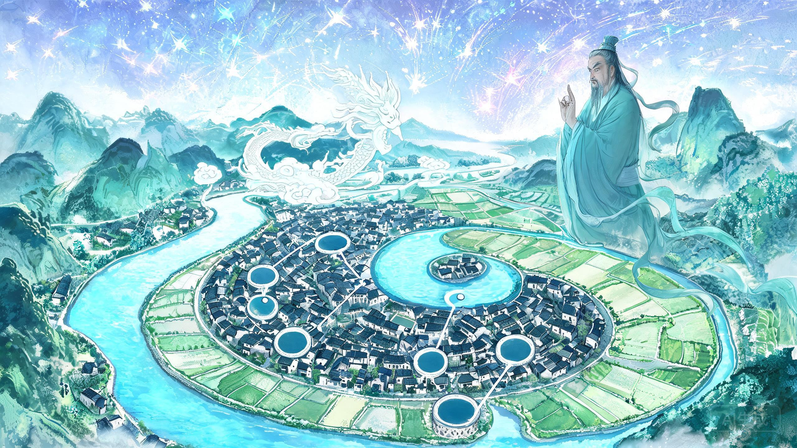 浙江武义俞源「太极星象村」:刘伯温布下的旋涡,与七口水塘镇住的天灾