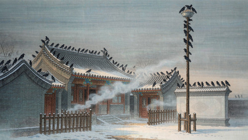 神杆上的乌鸦：满族人家院里那根杆子，为什么要给乌鸦留饭