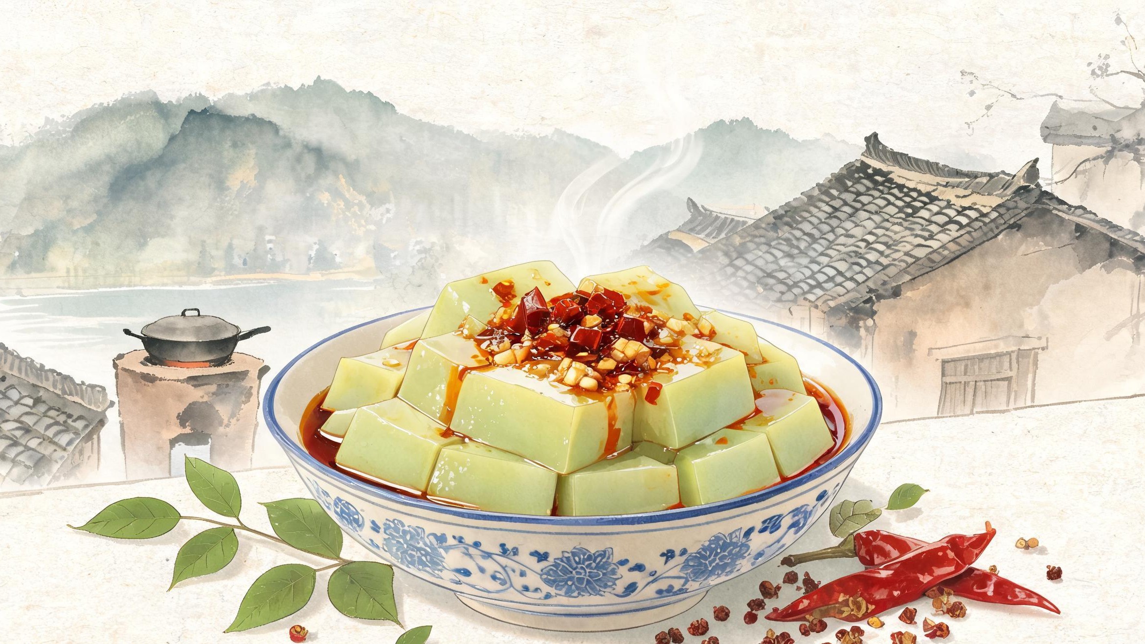 荒年里的一片树叶：郧西人把山间的神仙叶揉成了豆腐