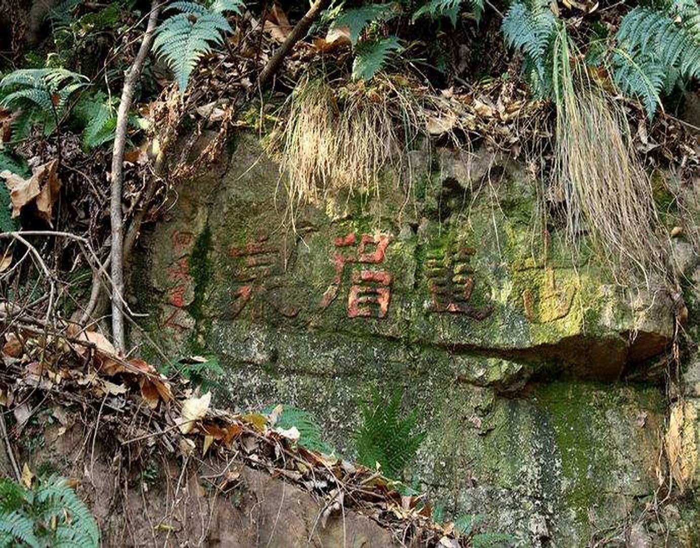 大嵩径野鸭谭摩崖石刻