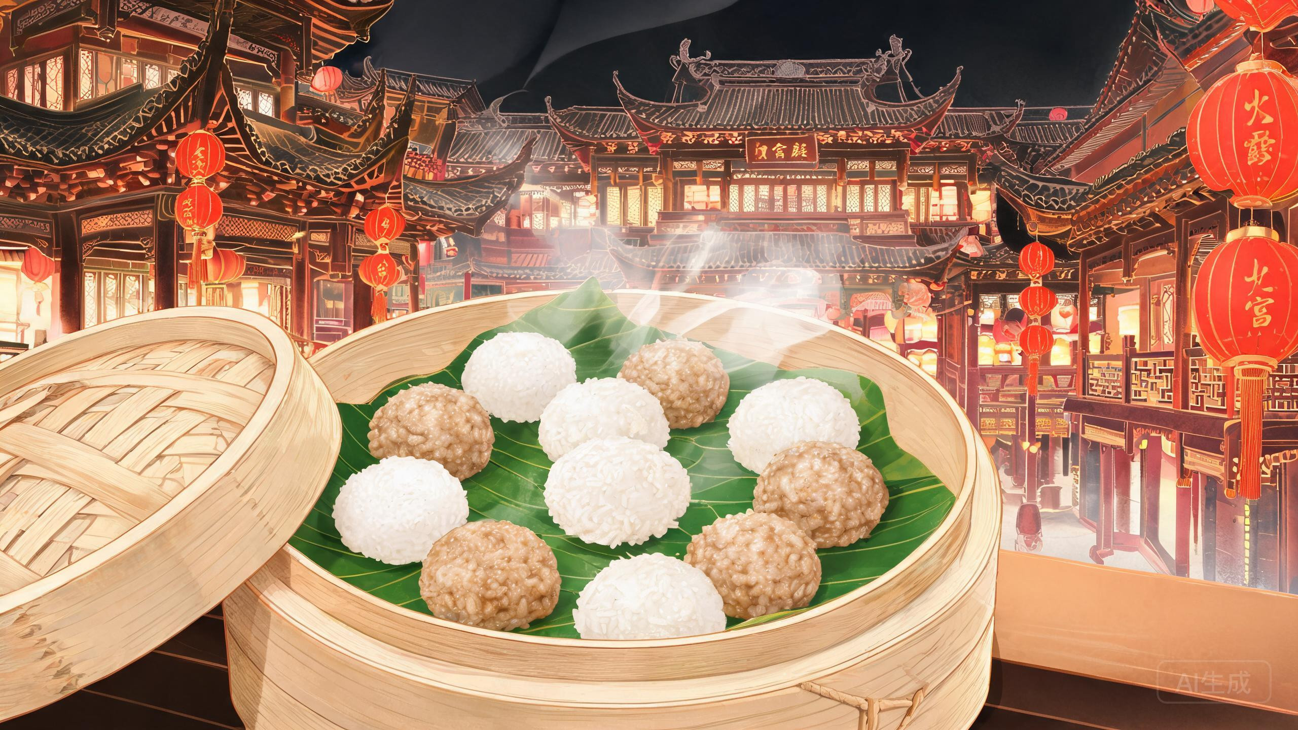 火宫殿「姊妹团子」:一对姐妹,蒸出一笼甜咸两味的人间团圆