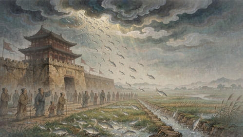 天上下了一场鱼:两千年前的信都城外,正史记下了这场最离奇的雨