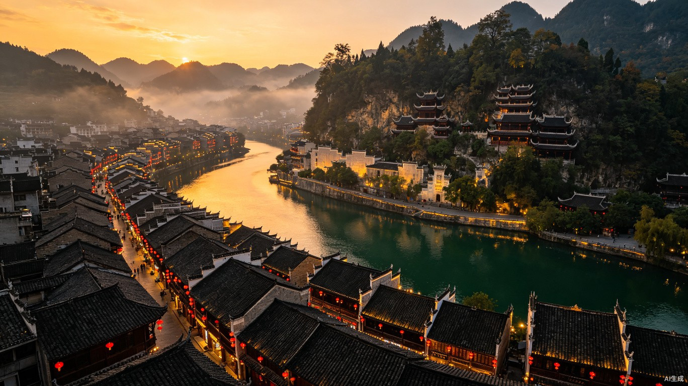 镇远:㵲阳河上的太极古镇