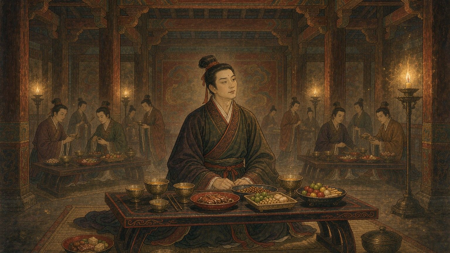 鸿门宴上五人五张案？中国人围桌吃饭，其实还不到一千年
