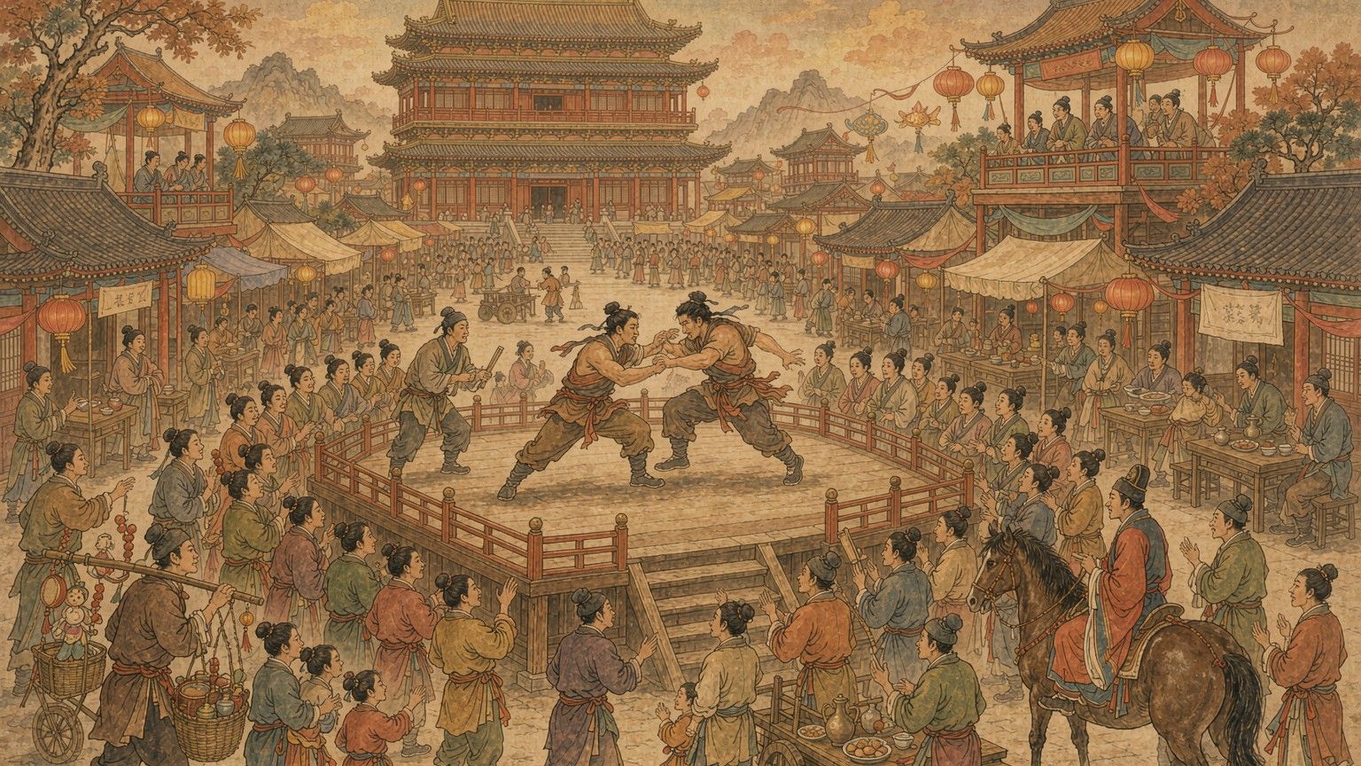 皇帝看完还赏了银绢，司马光气得连夜上奏：宋朝女子相扑，到底有多野？