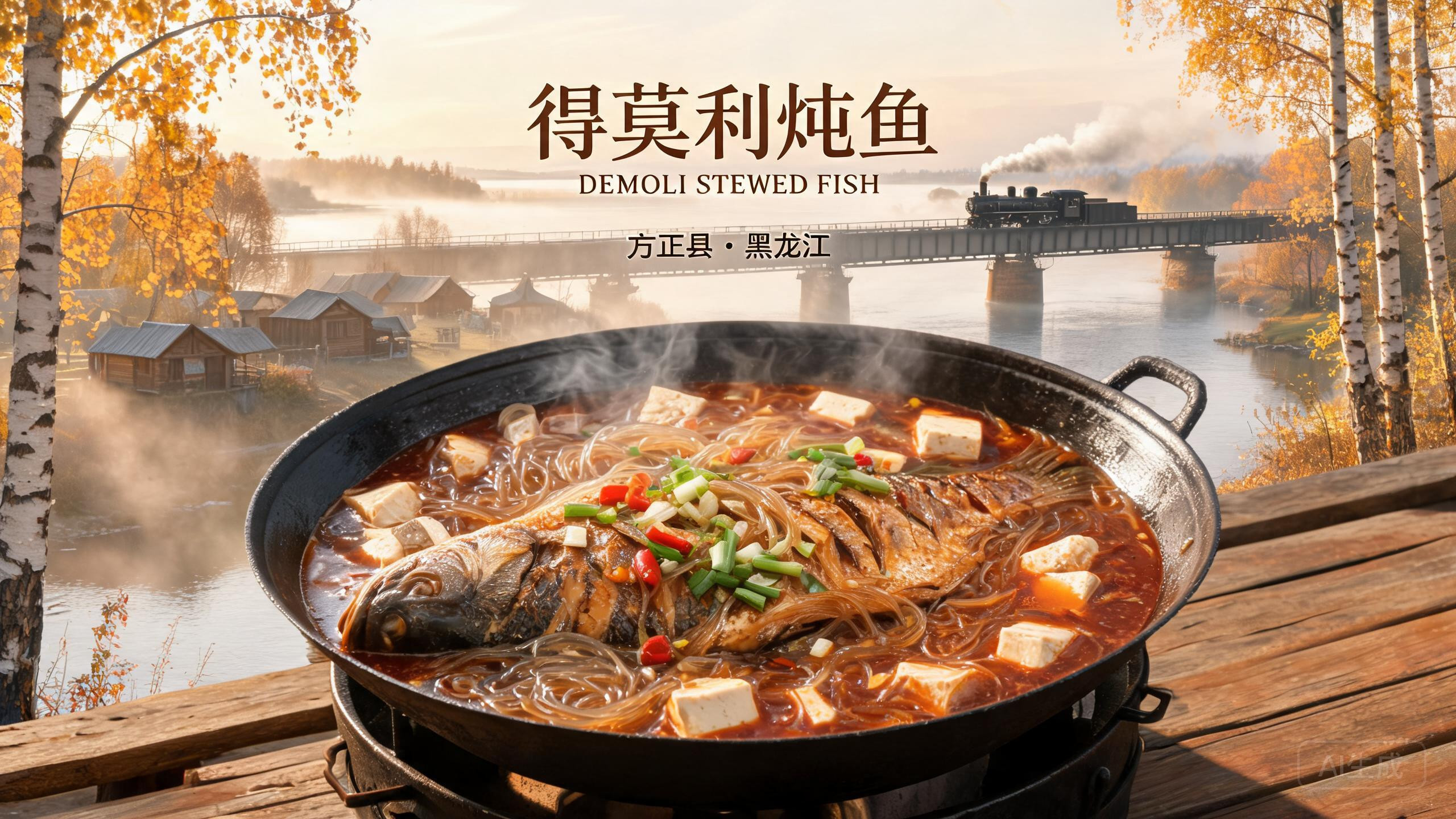 得莫利炖鱼：满语“渡口”旁的一锅松花江鲜