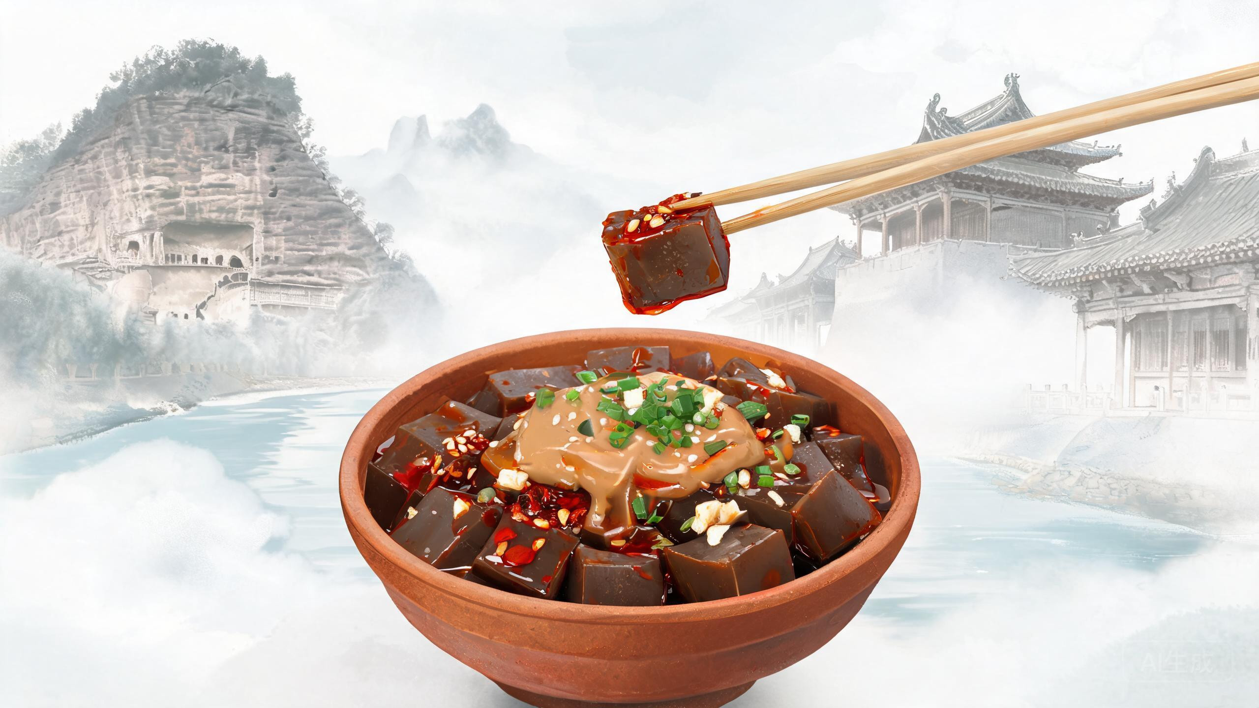天水呱呱：一碗荞麦凉粉，刮出两千年的“呱呱”声