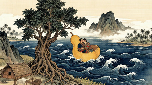 昌化江的那场大洪水:黎族“三月三”背后,一对兄妹与一只葫芦