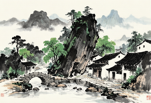 偏岩古镇：一块巨石倾斜出的千年山寨