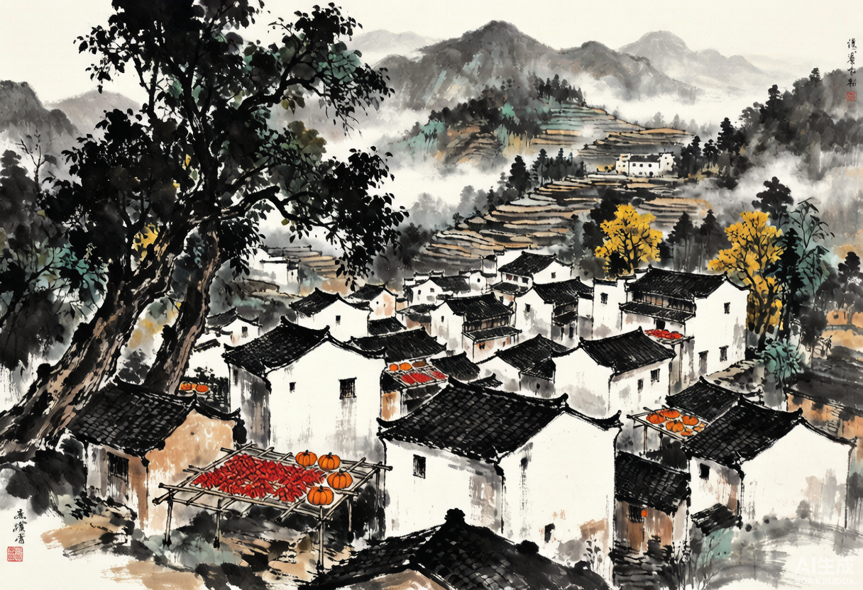 篁岭:婺源竹篁岭上的晒秋人家