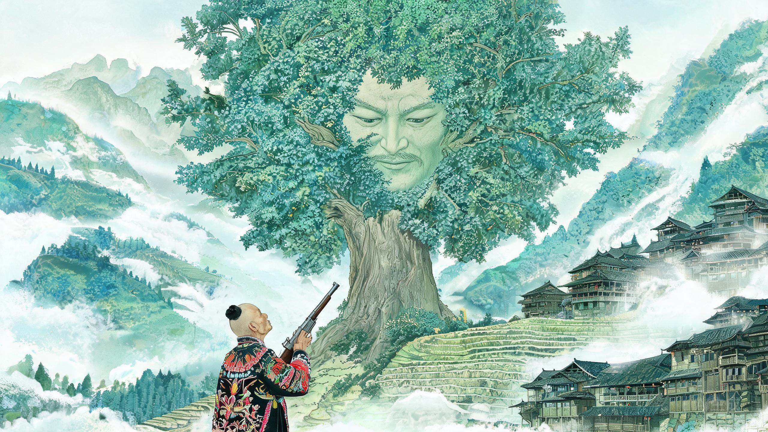 岜沙苗寨祭树神:人树同生,死后归林