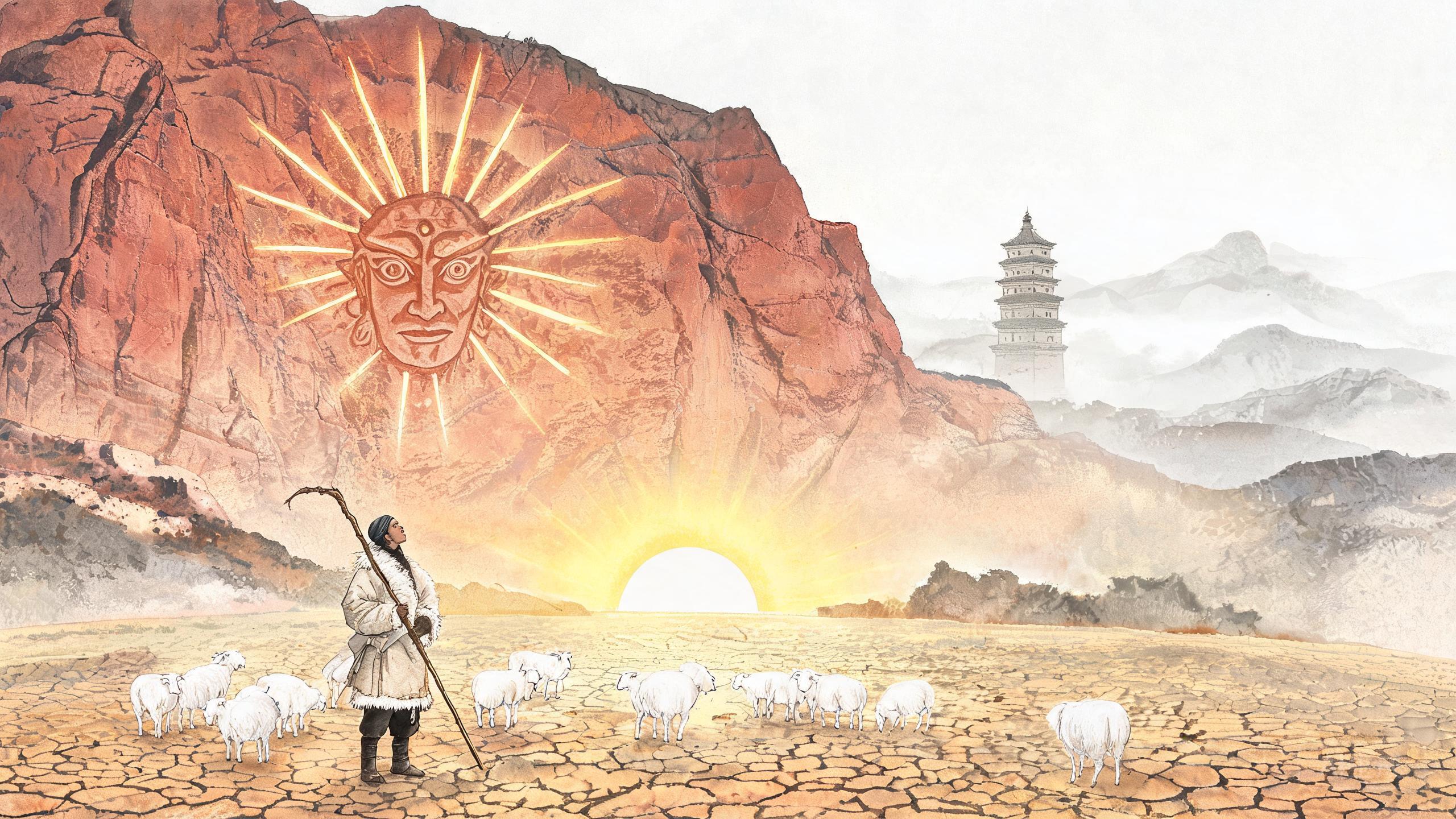 贺兰山的太阳神:大旱之年,牧羊人梦见岩画开口说了话
