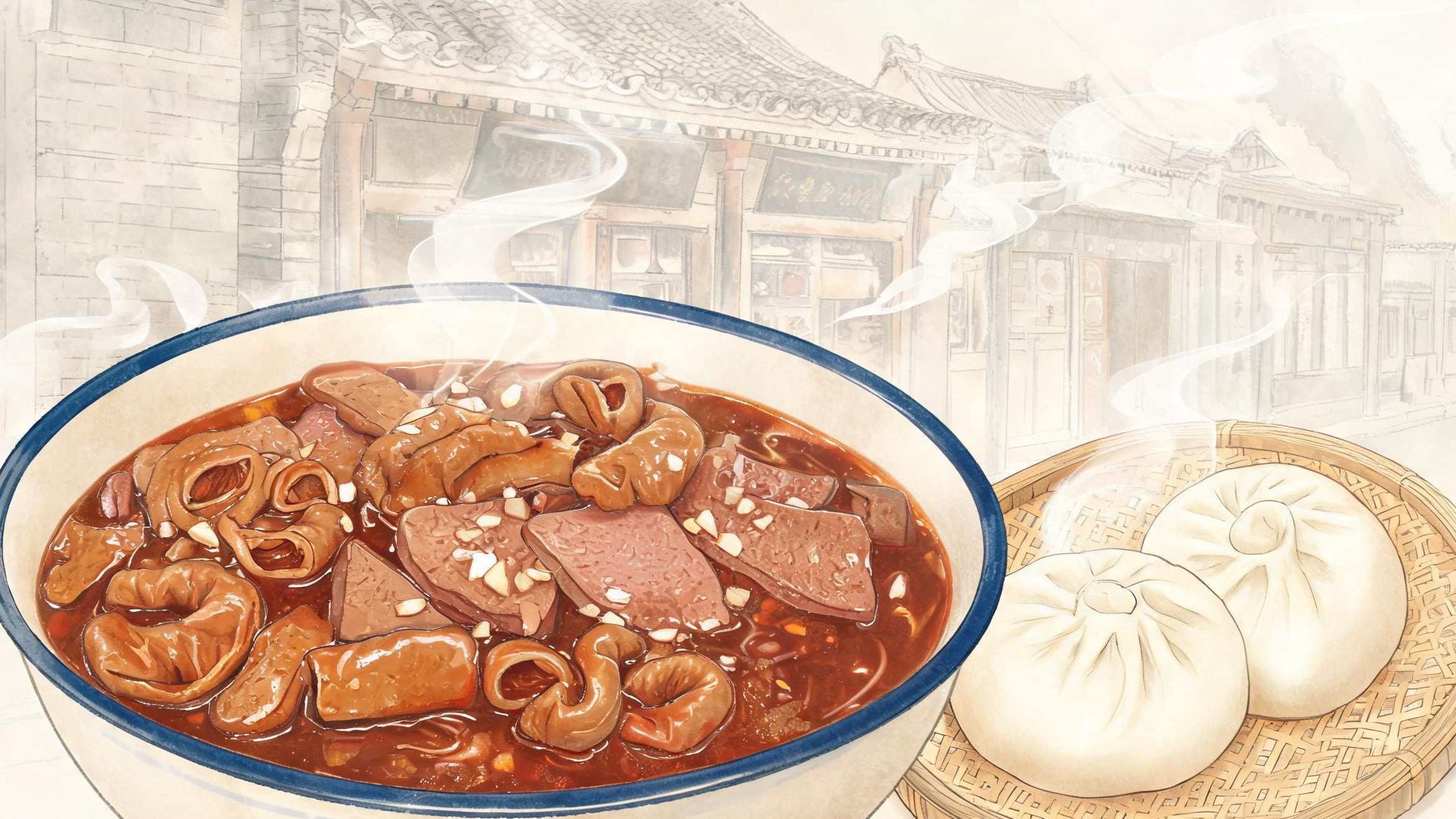 从白水杂碎到炒肝:一碗改了名字的汤,为何成了北京人的清晨