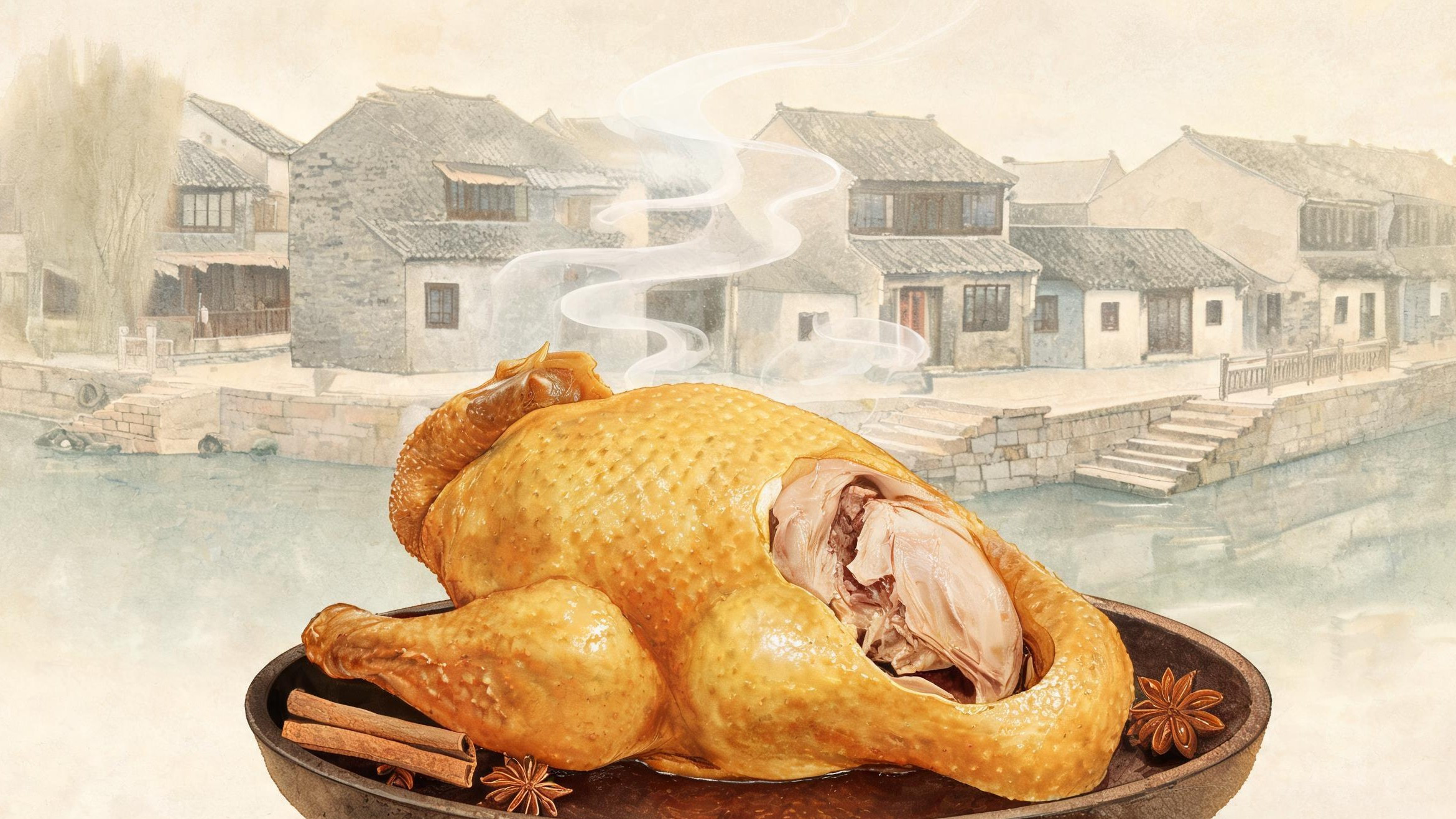 运河码头边的一只元宝鸡：道口烧鸡凭什么和德州扒鸡齐名三百年