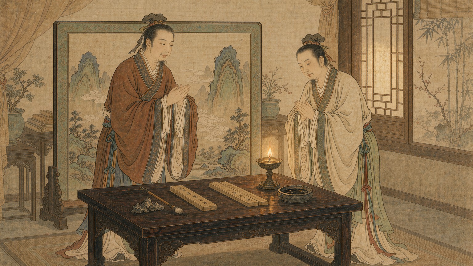 名片竟有两千年历史？古人递上的是一块小木片，规矩比现在讲究得多