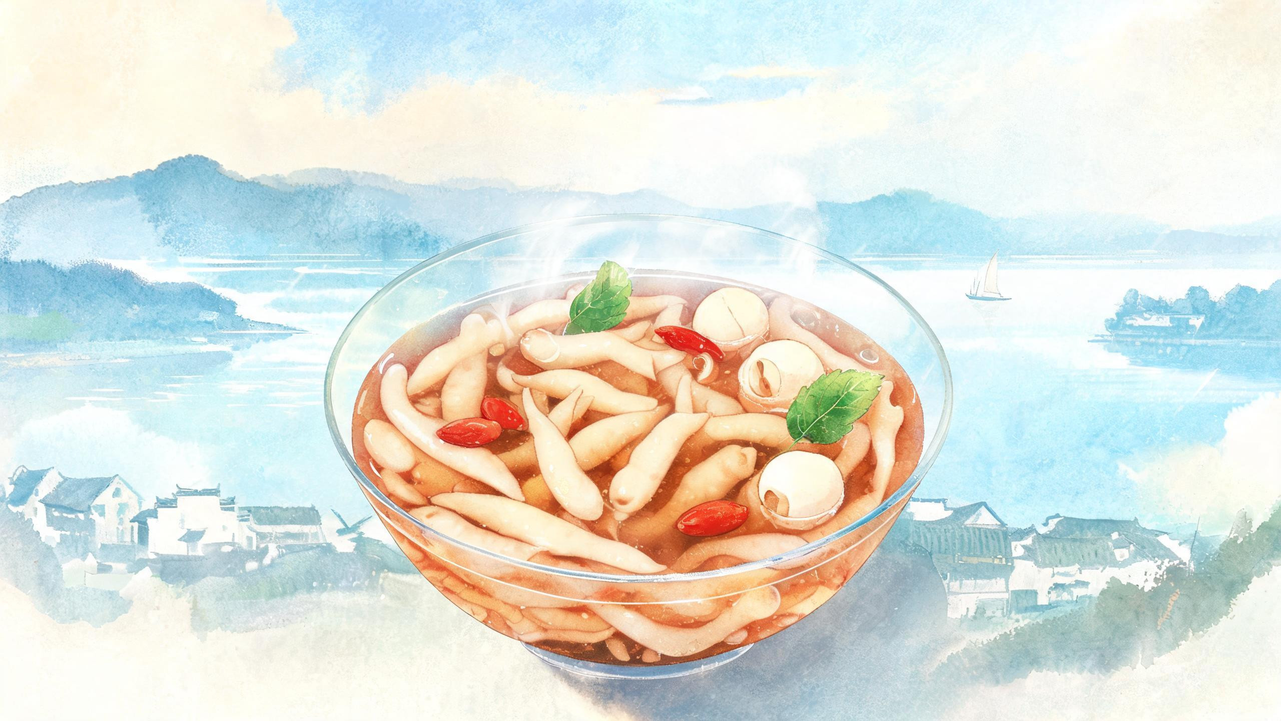 宜昌「凉虾」:一碗红糖水里游动的\