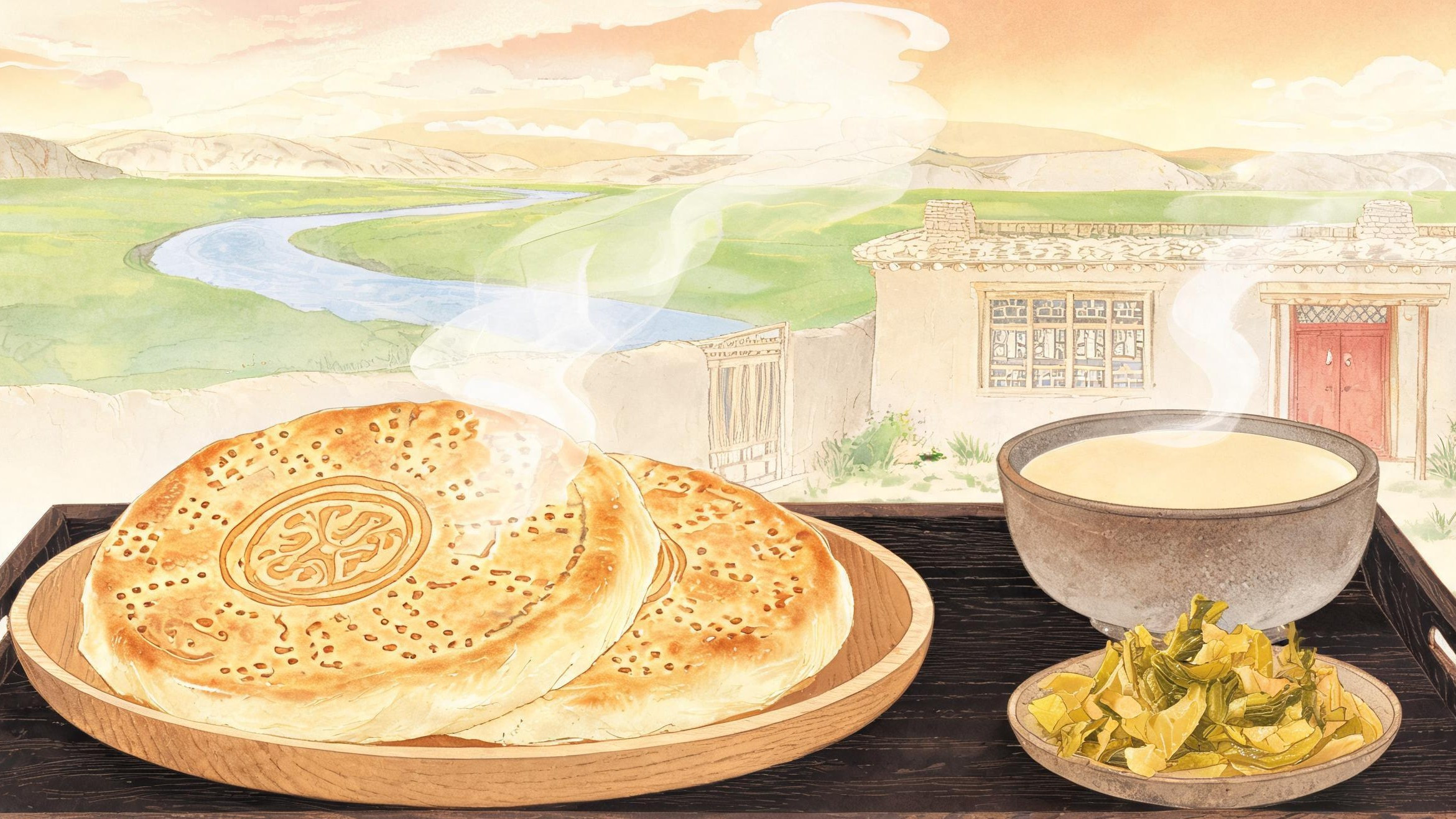 一张面饼上烙着天和地:锡伯大饼,装下了一个民族两百多年的西迁