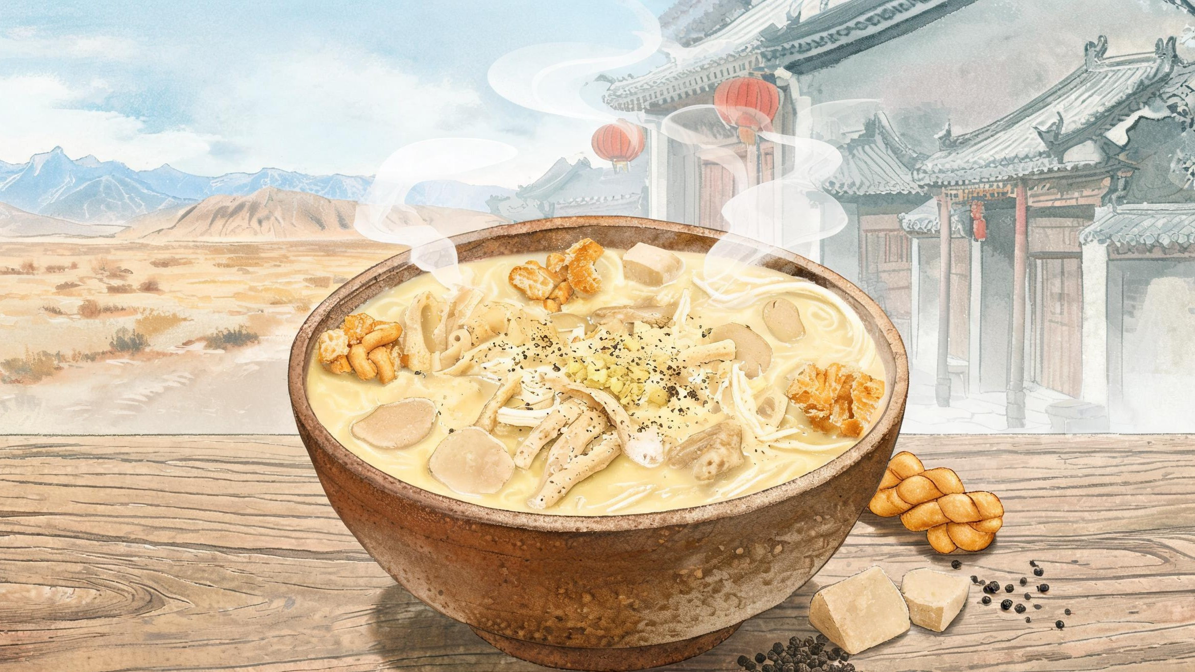 几个外乡客商烩成的一锅年夜饭:酒泉糊锅,煮暖了丝路古城的寒夜