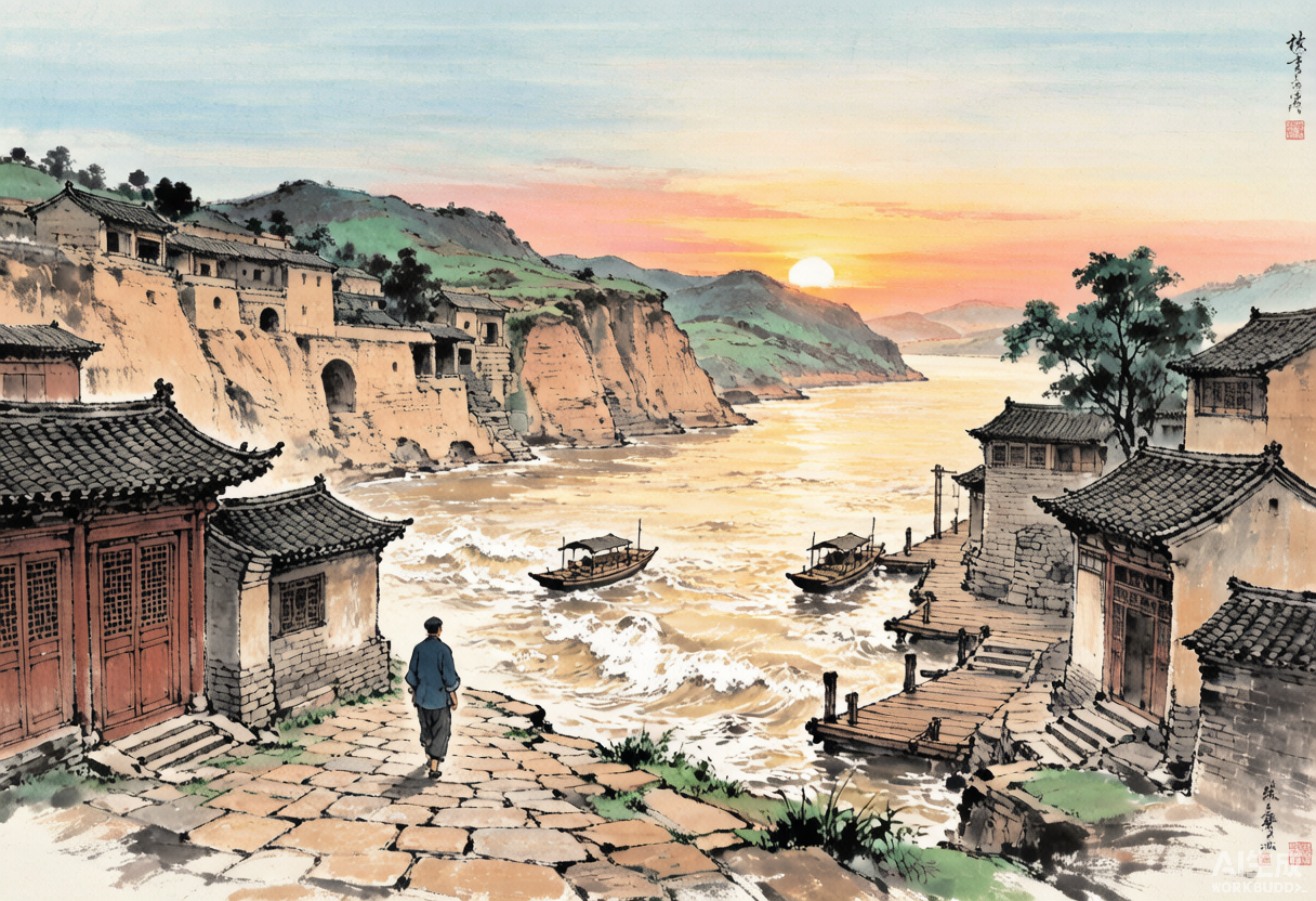 碛口古镇:黄河古渡上的'水旱码头小都会'