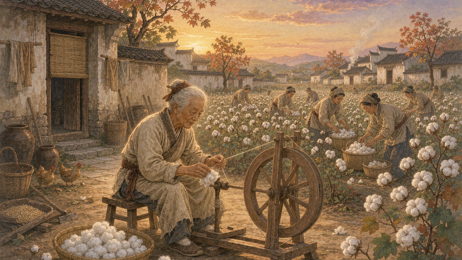 棉花史:700多年前穿棉衣是奢侈品?黄道婆改写中国纺织史
