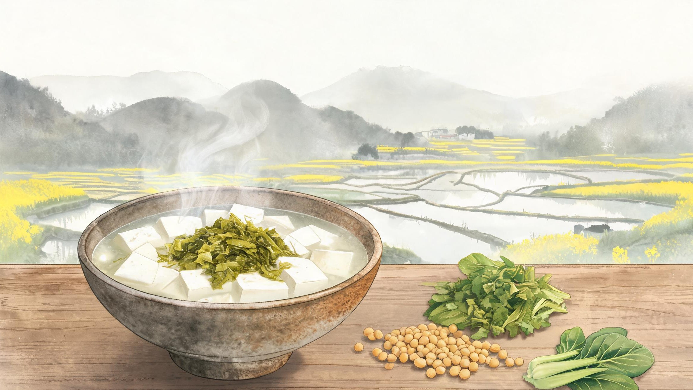 一缸浆水点出的雪白豆腐：汉中菜豆腐，从汉王的年月里端出来