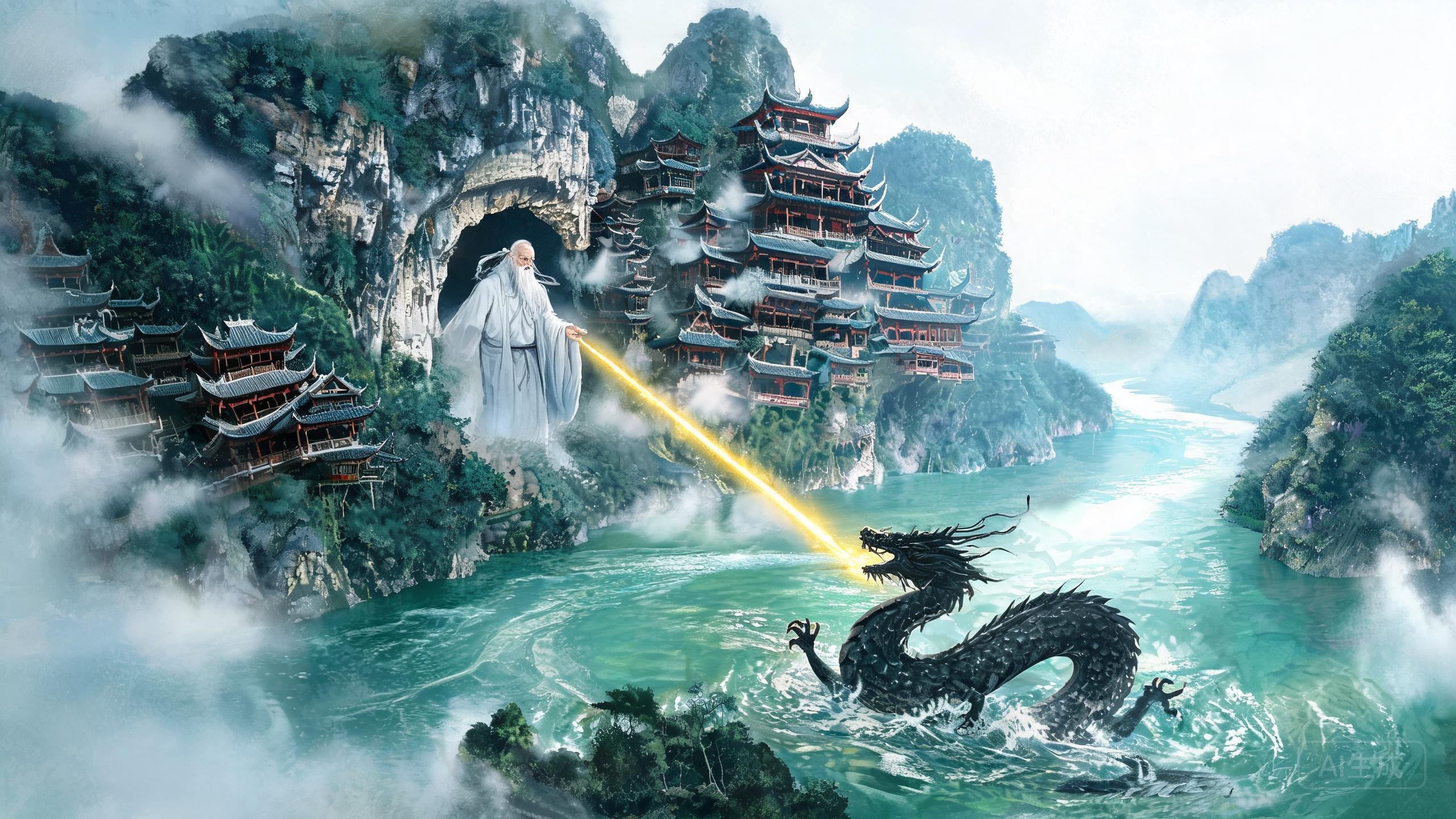 张三丰镇远点蛟：青龙洞上那道闭不拢的石门