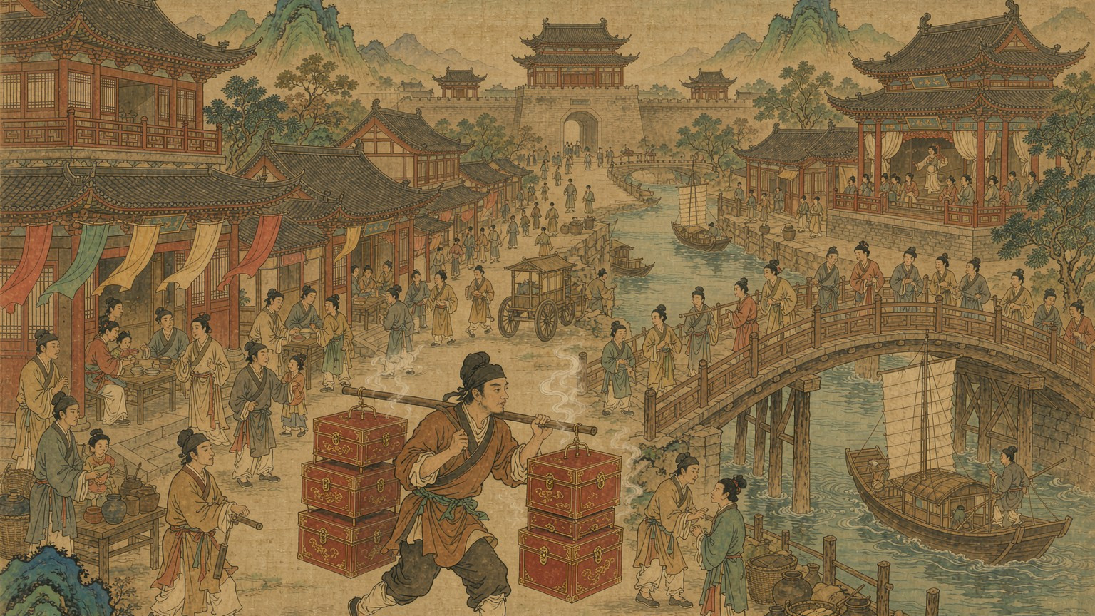 清明上河图里藏着外卖小哥？宋朝人点外卖的规矩，比你想象的讲究得多