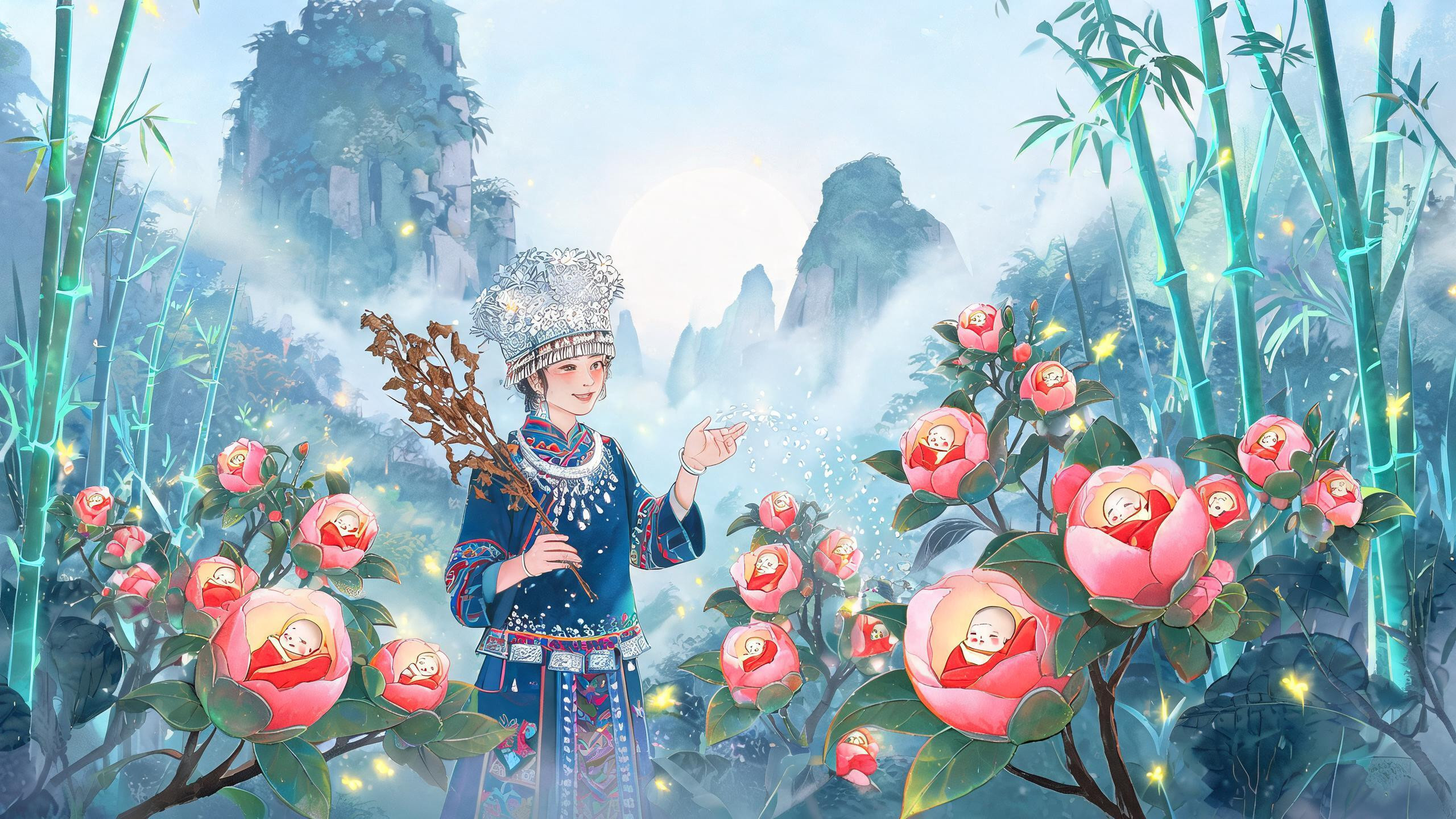 壮家花婆:花林里每一朵花,都有它的孩子