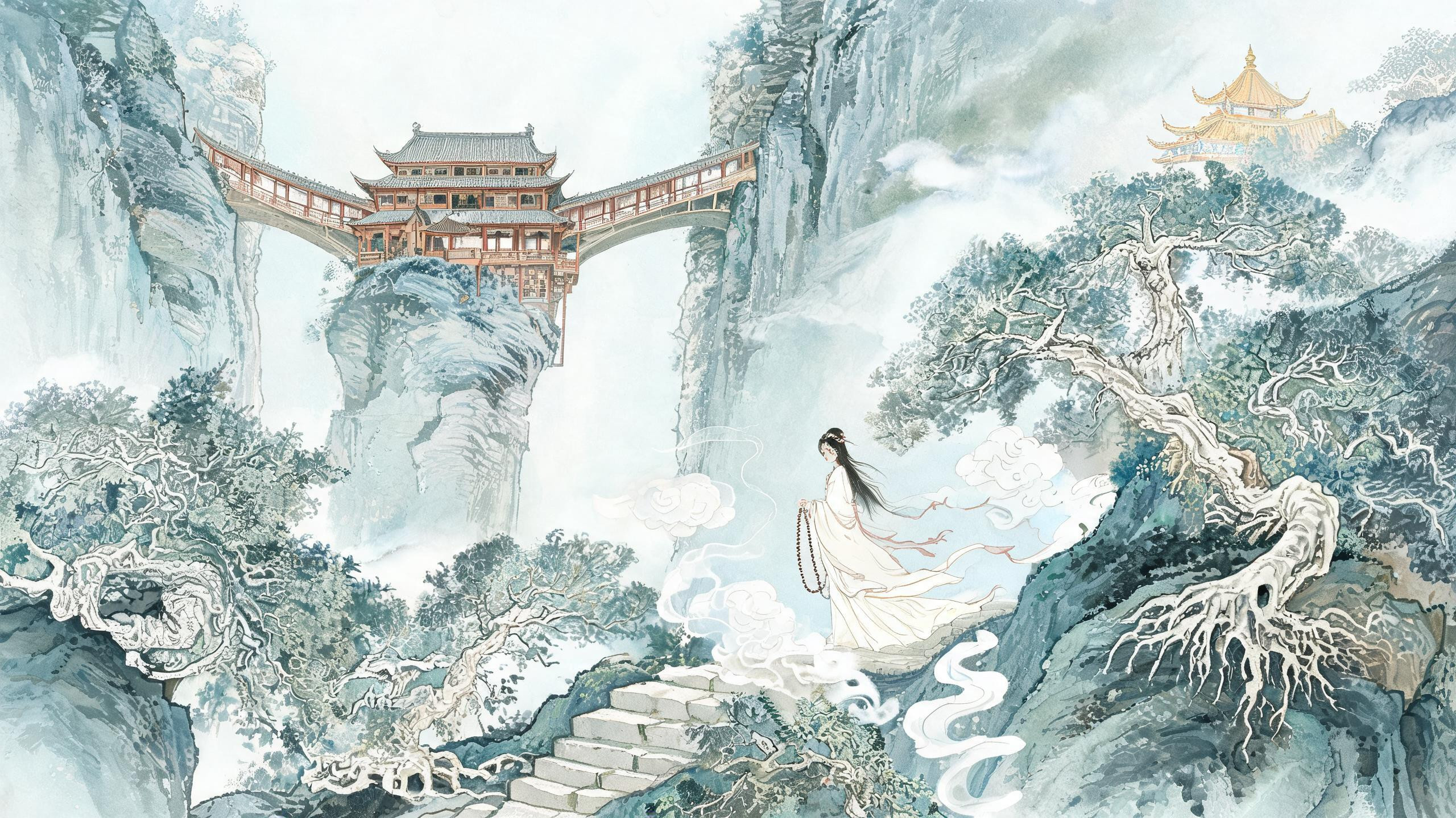 苍岩山三皇姑:隋代公主削发处,一座悬在崖壁上的古刹