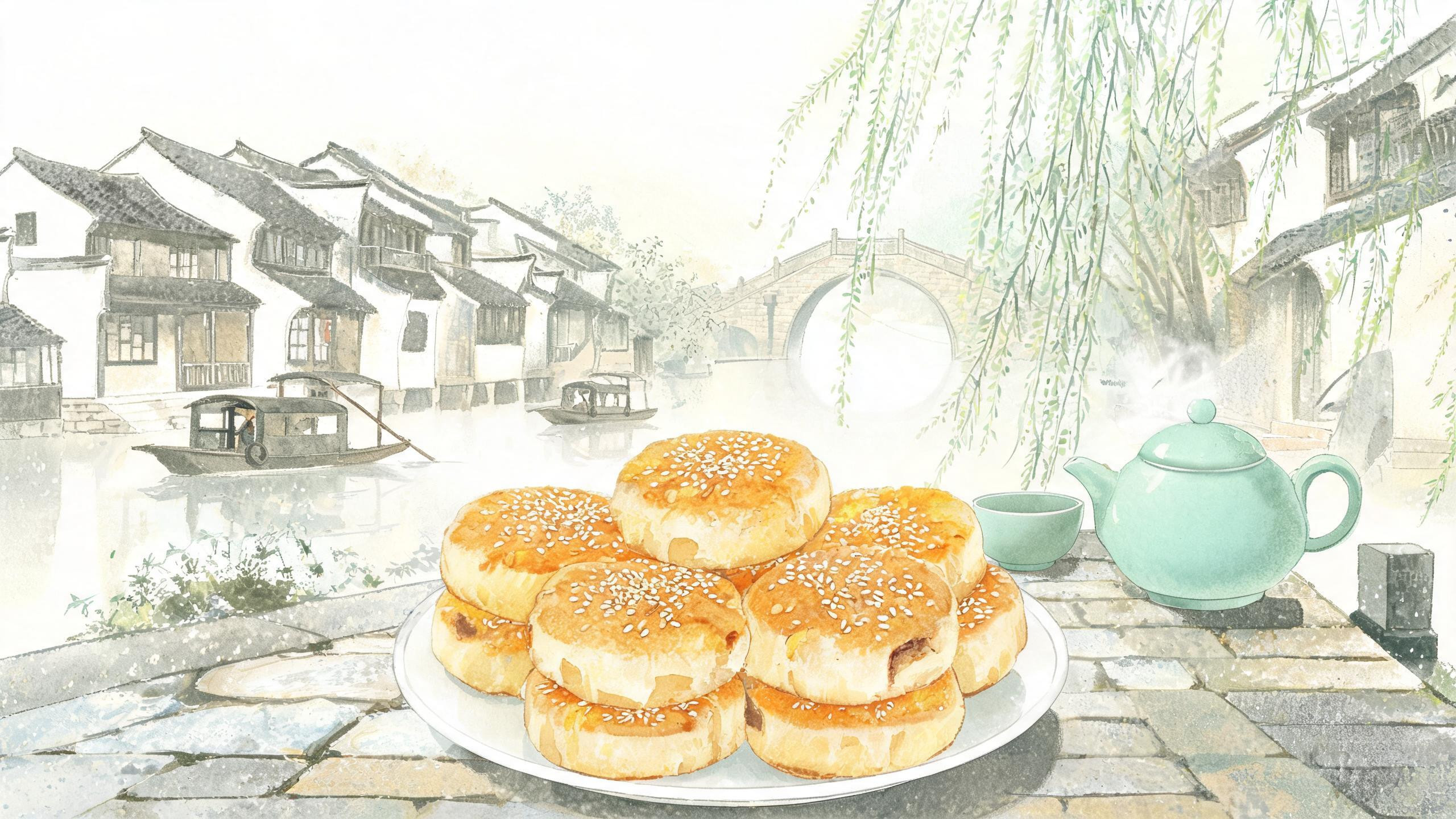 浙江乌镇·姑嫂饼：一场姑嫂赌气，误打误撞出的江南名点
