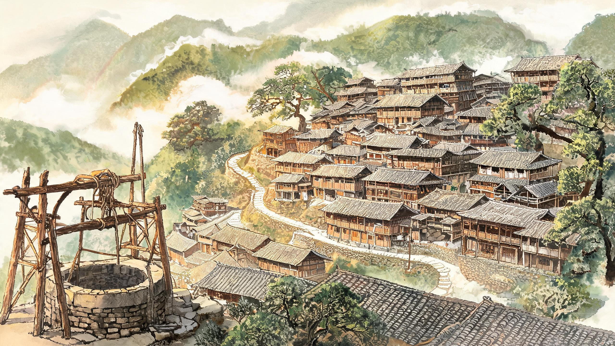 诺邓古村:云南大山深处的千年盐井,一个白语地名的盐味记忆