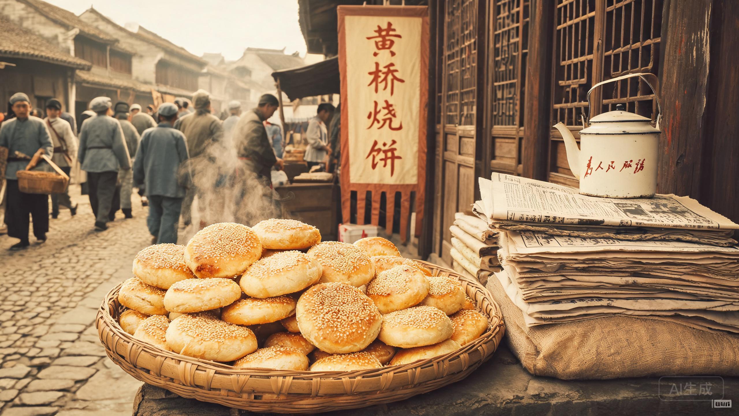 黄桥烧饼:一只芝麻烧饼,烘热了1940年决战的烽火