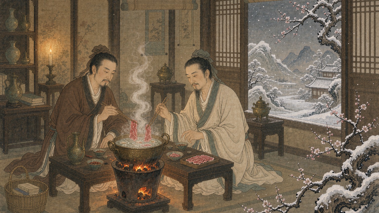 南宋文人的火锅有多风雅？雪天涮兔肉的