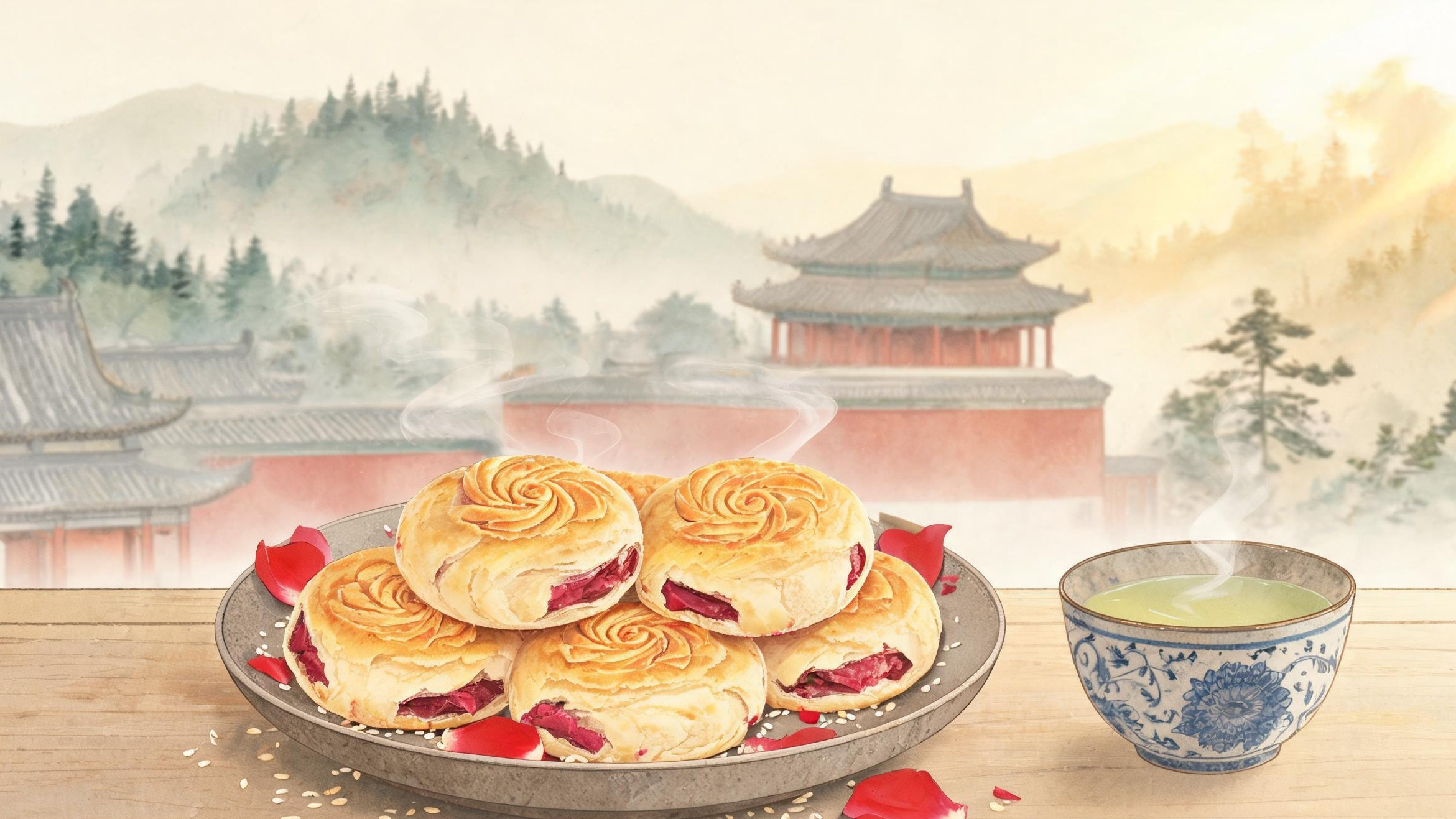 避暑山庄里的一枚玫瑰饼:清宫御膳的点心,怎么在承德街头香了三百年