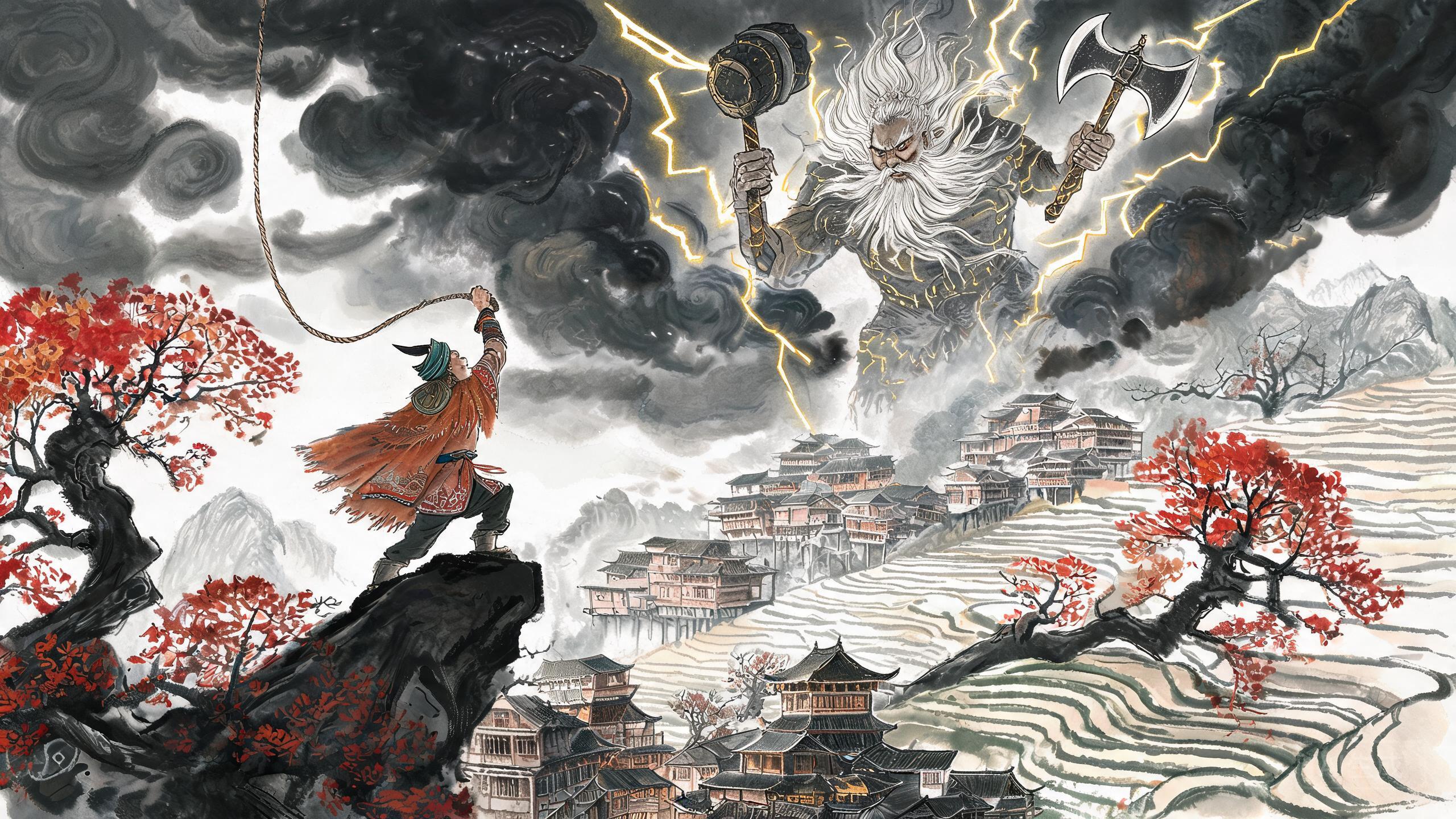姜央斗雷公:雷公山上,苗族古歌里那个与雷神掰手腕的始祖