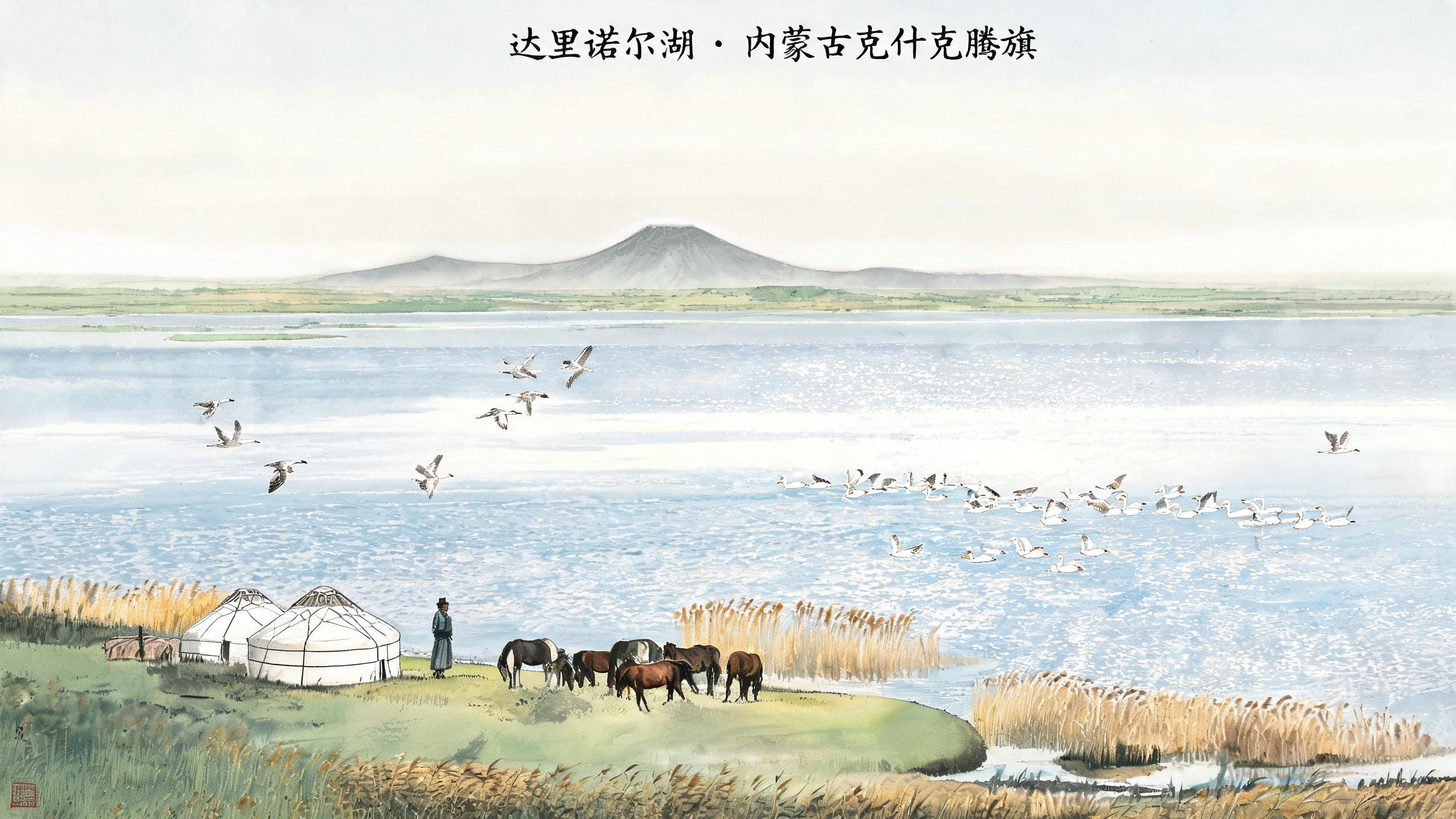 达里诺尔:蒙语里“像大海一样的湖”,草原深处的一汪蓝