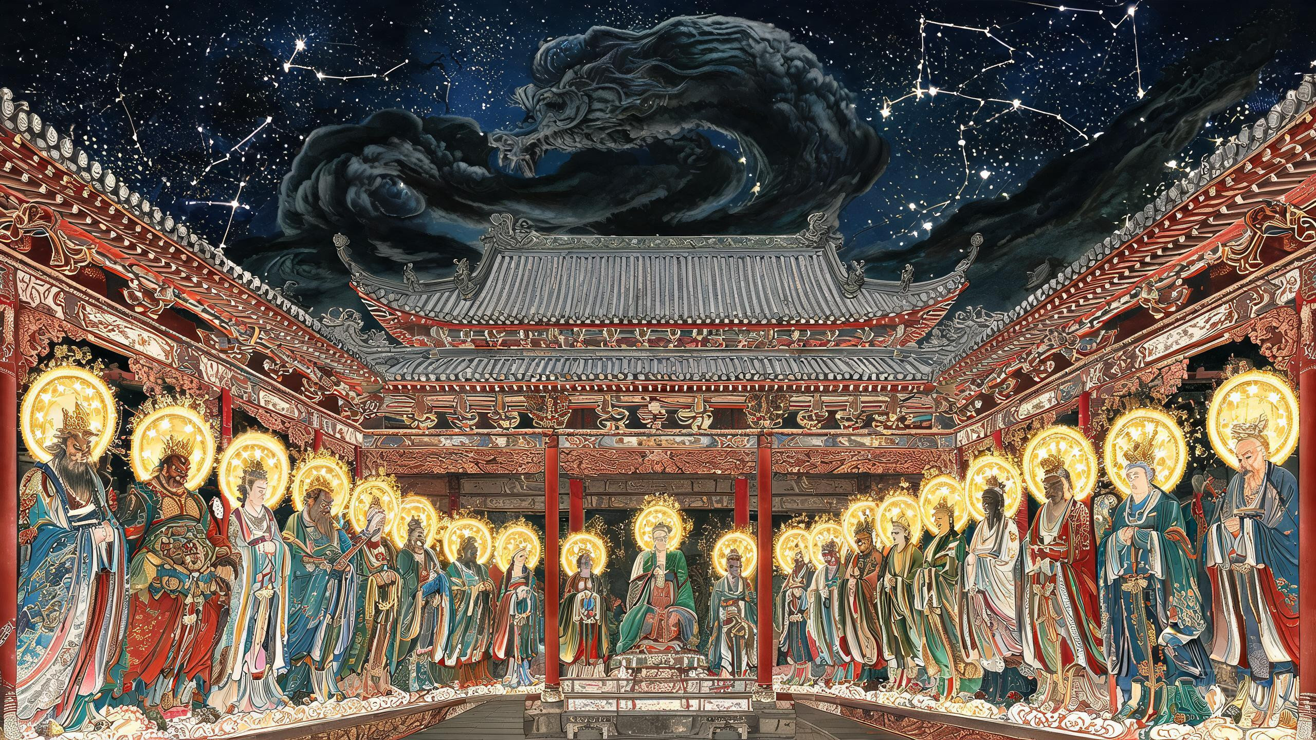 山西泽州小庙里，二十八位星君真下过凡