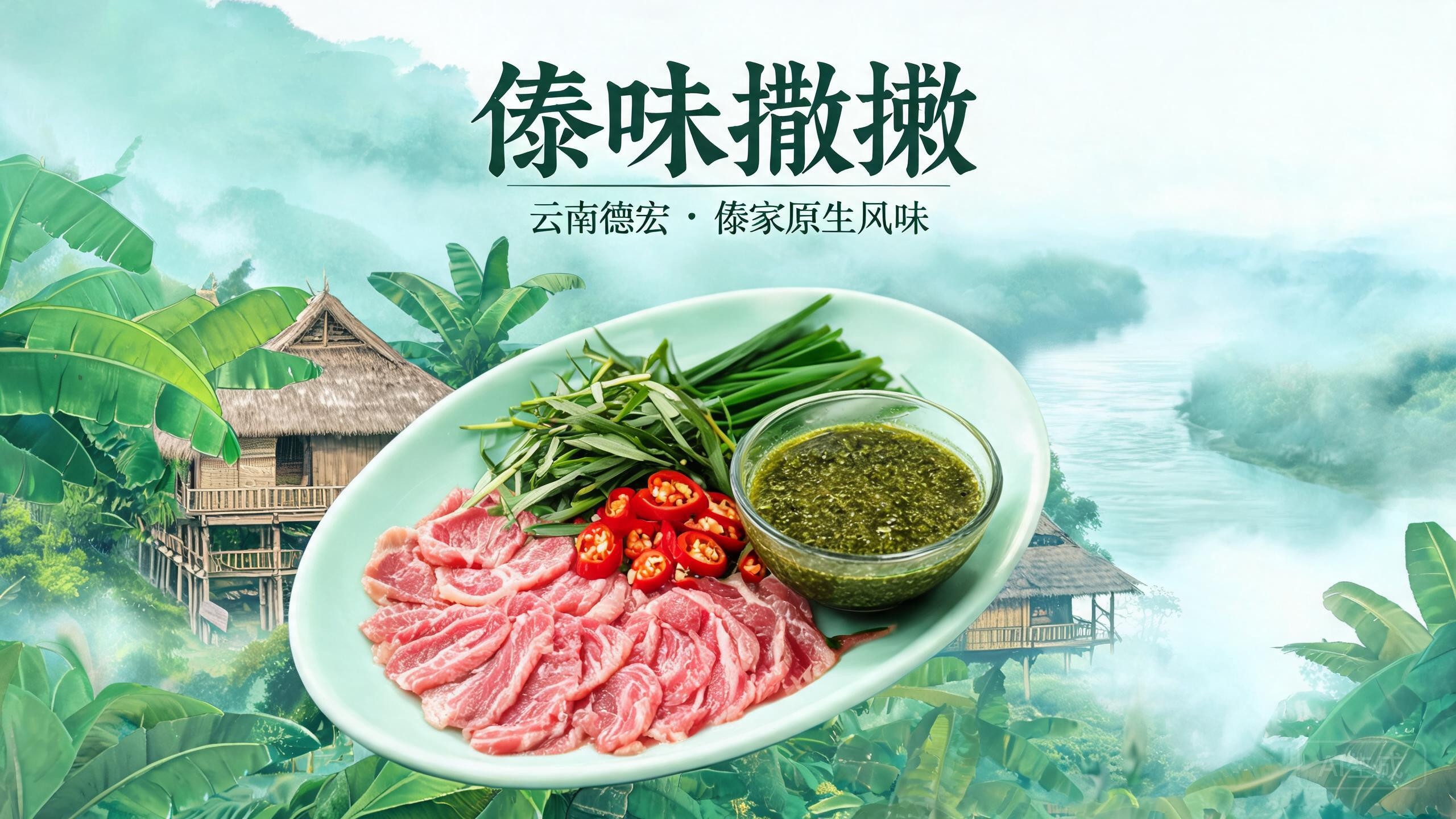 云南德宏「撒撇」:一道用'苦'调味的傣家凉拌