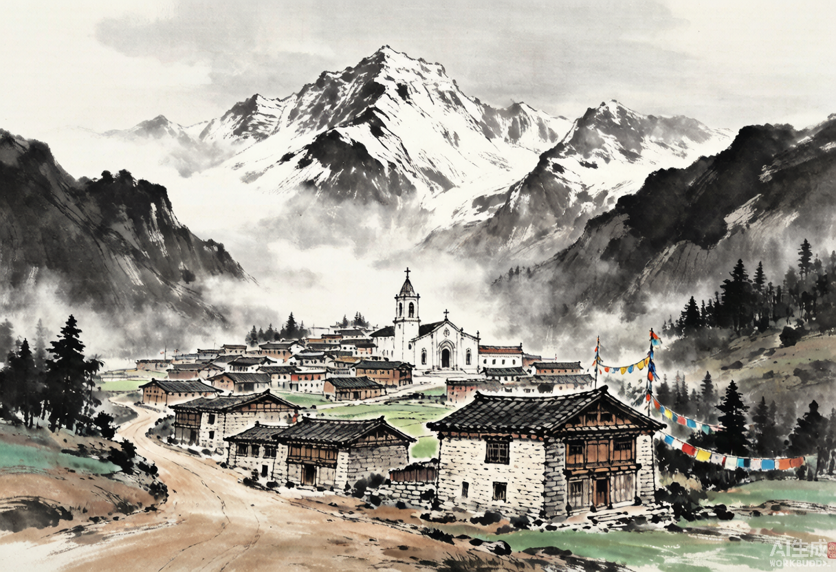 磨西古镇:贡嘎山下的藏语宝地与红色记忆