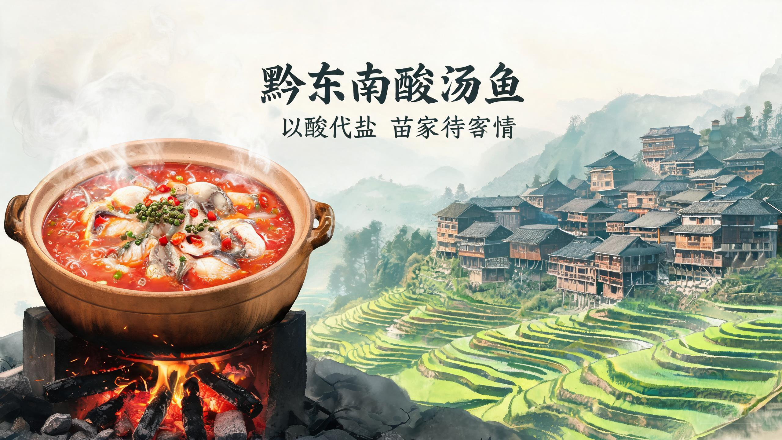 黔东南「苗族酸汤鱼」:无盐之地,一锅酸汤熬出的待客之道