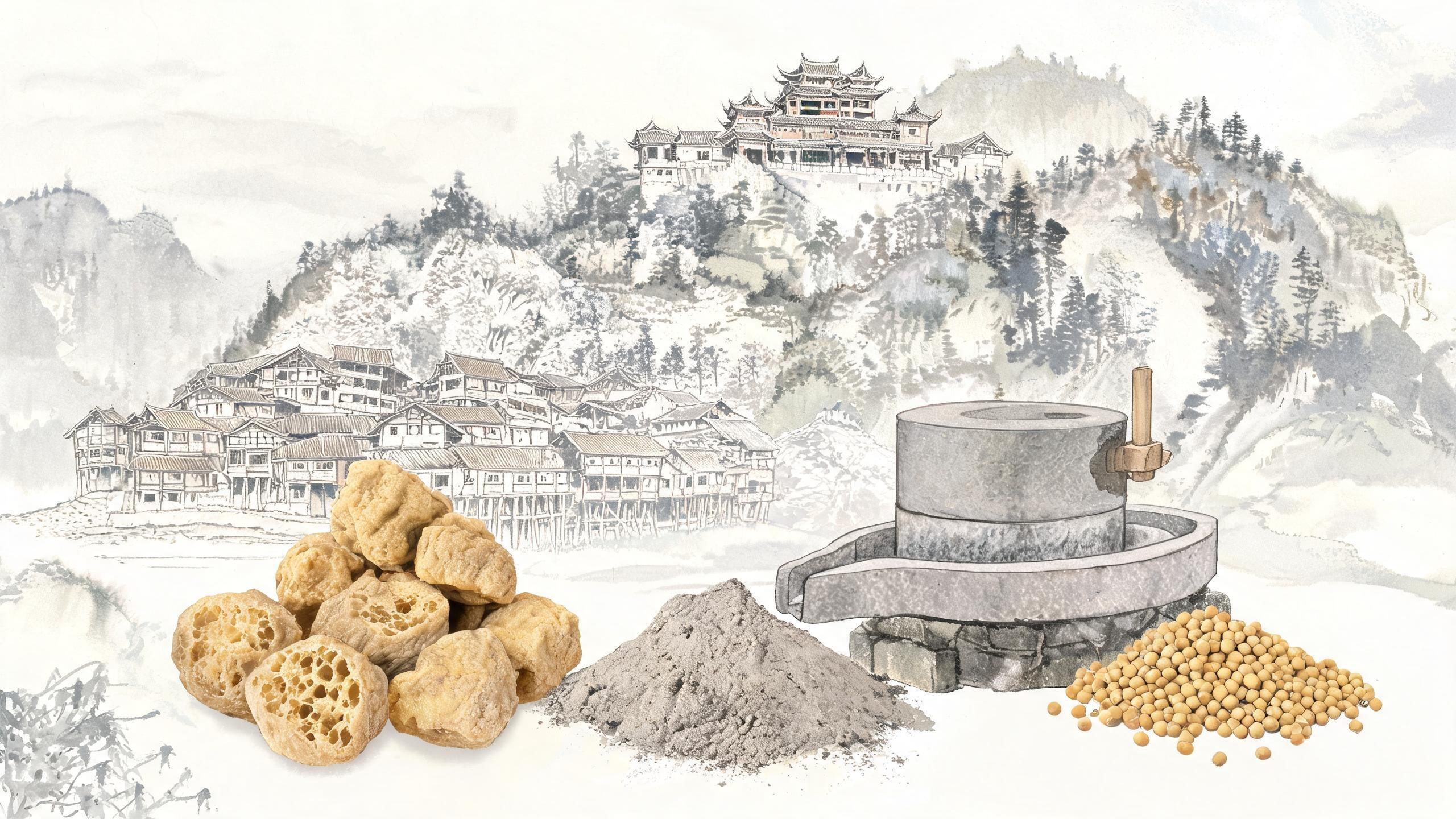 道真灰豆腐果：尼姑失手掉豆腐，柴灰里烤出的明代贡品