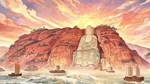 自目可剜，佛财难得：海通凿山镇水与乐山大佛的由来